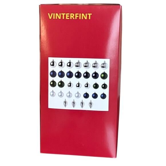 IKEA VINTERFINT 2023 Set of (32) Bauble Ornaments - Picture 1 of 3